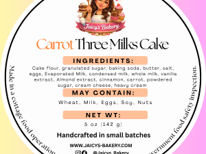 Tres Leches Carrot (5oz)