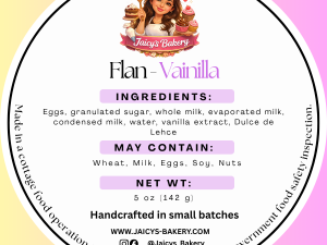 Flan Vanilla (a dozen of 5oz)