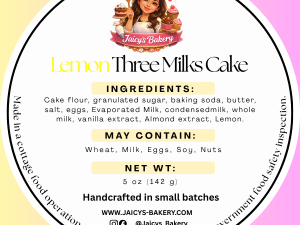 Tres Leches Lemon (5oz)