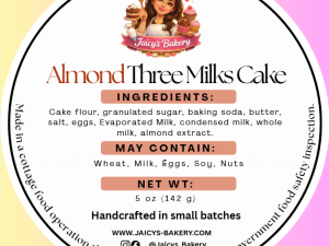 Tres Leches Almond ( 5oz)