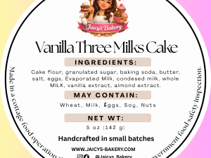 Tres Leches Vanilla - (5oz)